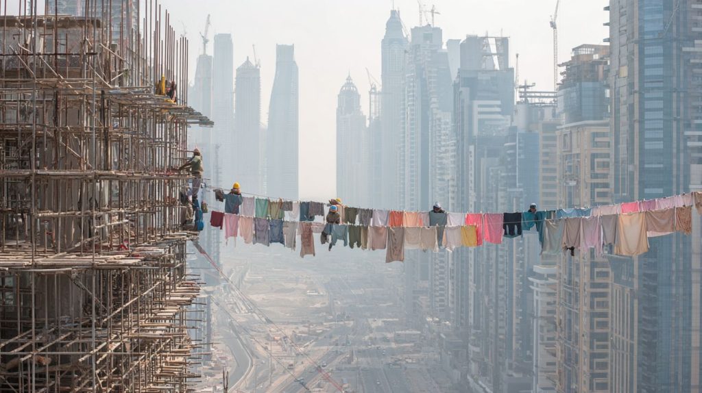 Handling Heavy Dust on Construction Uniforms