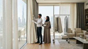 Curtain Take Down and Rehang Cleaning Prices in Dubai