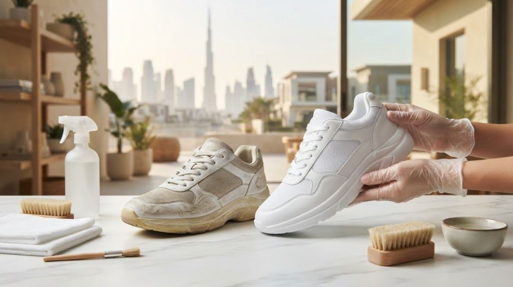 White Sneaker Deep Clean and Unyellowing in Dubai: What to Expect